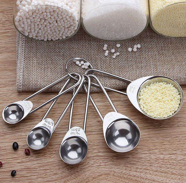 Stainless Steel Measuring Spoon Set (5 pcs) - DMC Wholesale