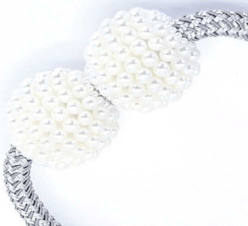 Magnetic Curtain Ties with Pearls (2 pcs) - DMC Wholesale