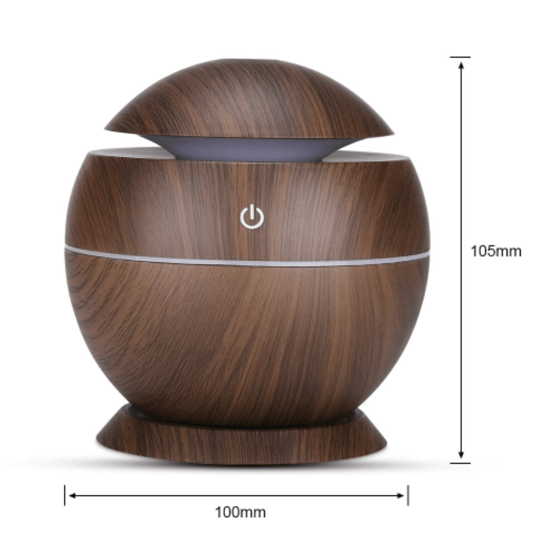Mini Round LED Ultrasonic Aroma Humidifier (130ml) - DMC Wholesale