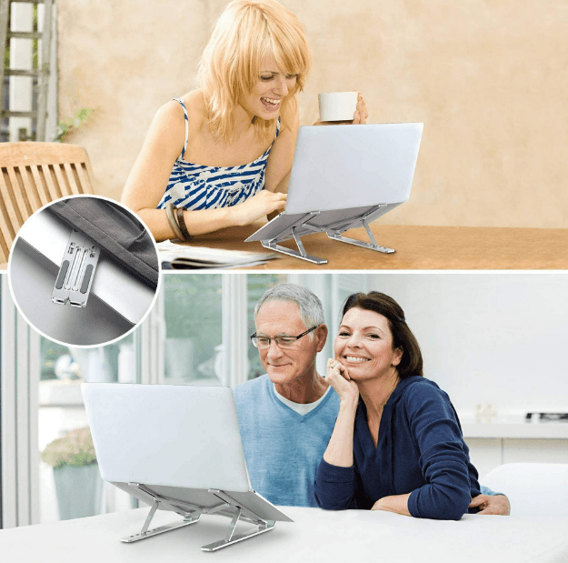 Adjustable Aluminium Foldable Notebook Stand - DMC Wholesale