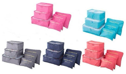 Laundry Travel Organiser Set (6 pcs) - DMC Wholesale