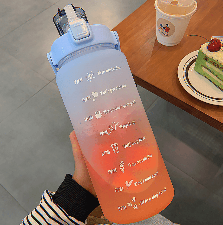 Motivational Water Bottle (2L) - DMC Wholesale