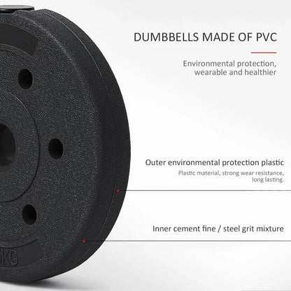 Home Gym Adjustable Dumbbell/Barbell Set (20kg) - DMC Wholesale