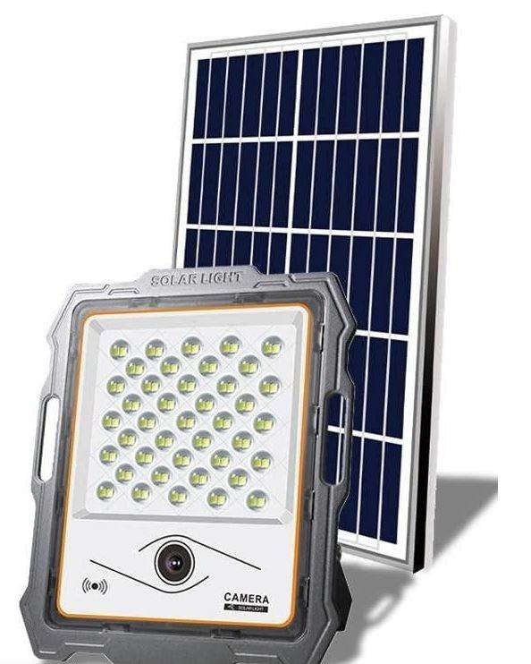 Solar Security Lights With WIFI Camera (100W) - DMC Wholesale