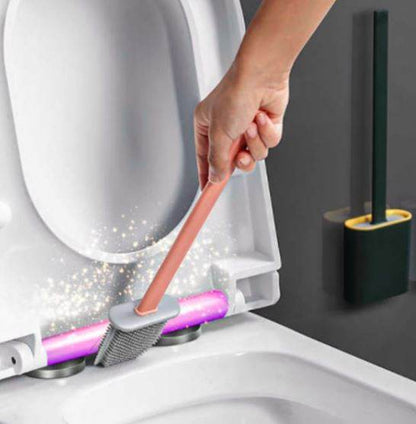 Silicone Flex Toilet Brush With Holder - DMC Wholesale