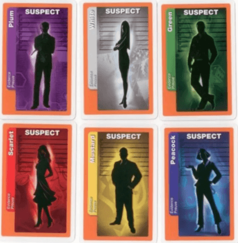 Cluedo Suspect Card Game - Alt View