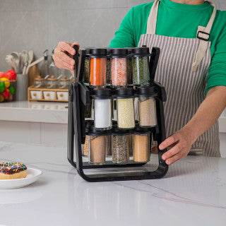 Jar Rotating Spice Rack (18 pcs) - DMC Wholesale