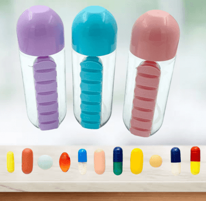 Pill And Vitamin Organiser Bottle - DMC Wholesale
