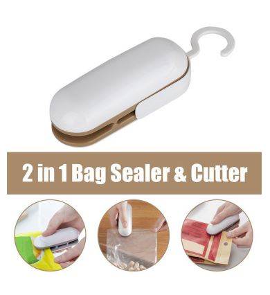 2in1 Mini Bag Sealer And Cutter - Alt View
