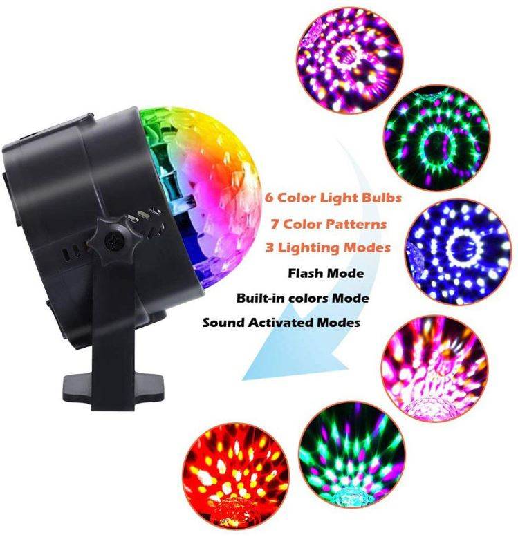 Sound Activated LED Disco Ball - DMC Wholesale