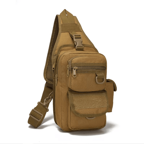 Tactical Sling Bag with Pistol Holster - Alt View