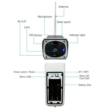 Solar Wifi 2.0mp Bullet Camera - DMC Wholesale