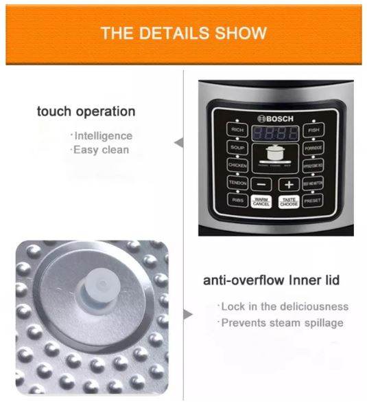 Silver Crest 6L Digital Smart Pressure Cooker - DMC Wholesale