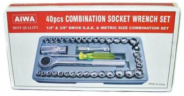 Combination Socket Wrench Set (Large)(40 pcs) - DMC Wholesale